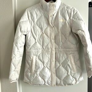 THE NORTH FACE Zip Up Jacket White Size Medium